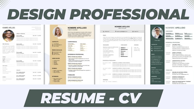 Gig Preview - Design professional resume and CV design