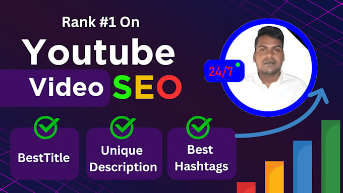 Gig Preview - Do best youtube video SEO expert optimization and channel growth manager