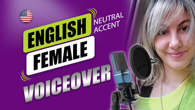 Gig Preview - Record a neutral english voiceover