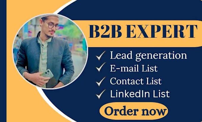 Gig Preview - Do b2b lead generation and build prospect email list