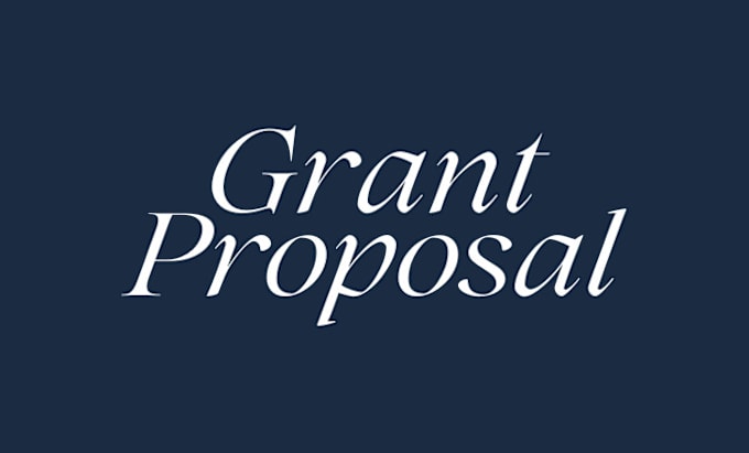 Gig Preview - Do grant research grant proposal grant writing