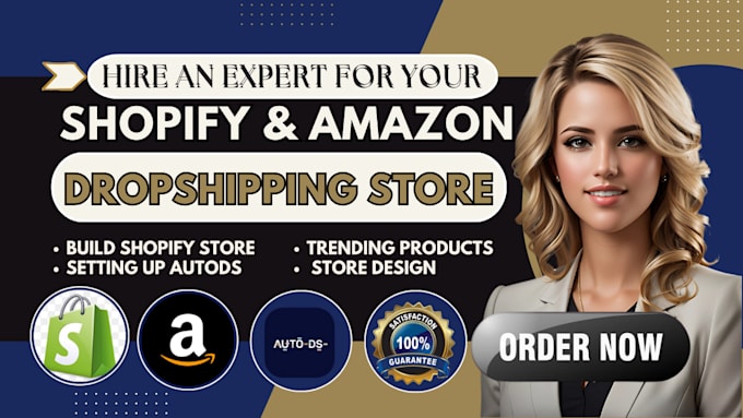 Gig Preview - Build a profitable amazon or shopify dropshipping store with autods automation