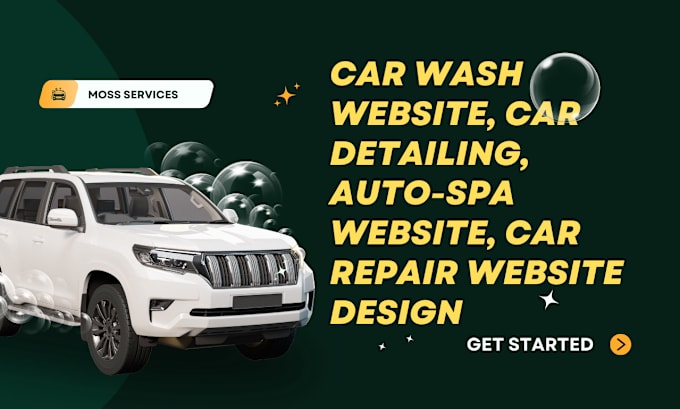 Gig Preview - Design car wash, auto spa website, car repair website, car rental website