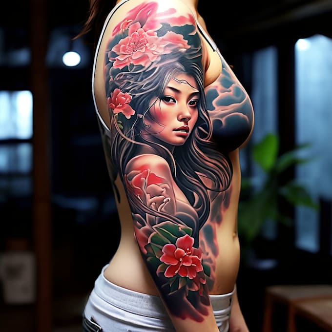 Bestseller - draw an amazing traditional or japanes tattoo desing