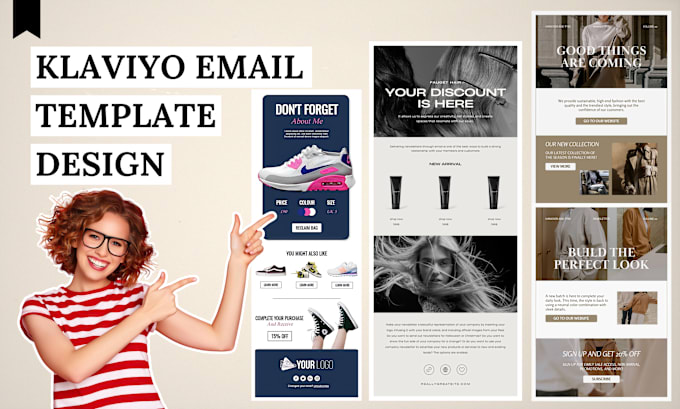 Gig Preview - Design amazing klaviyo email template newsletter