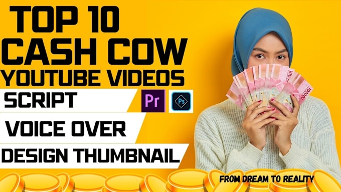 Bestseller - do cash cow video editing for youtube, cash cow videos