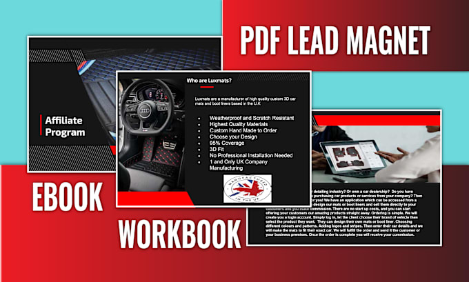 Gig Preview - Design pdf lead magnet, ebook, and fillable workbook for you