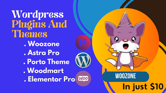 Gig Preview - Install and activate woozone plugin, elementor pro and porto theme etc