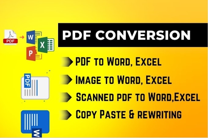 Gig Preview - Convert PDF to word, google docs, powerpoint, typing services