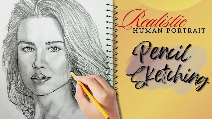 Gig Preview - Draw realistic sketches with pencil and color pencils