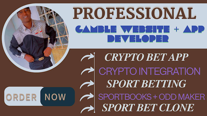 Bestseller - develop crypto bet app, website, sport app, gamble site, app