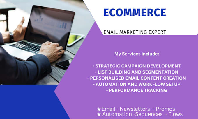 Gig Preview - Boost sales with pro ecommerce email marketing service