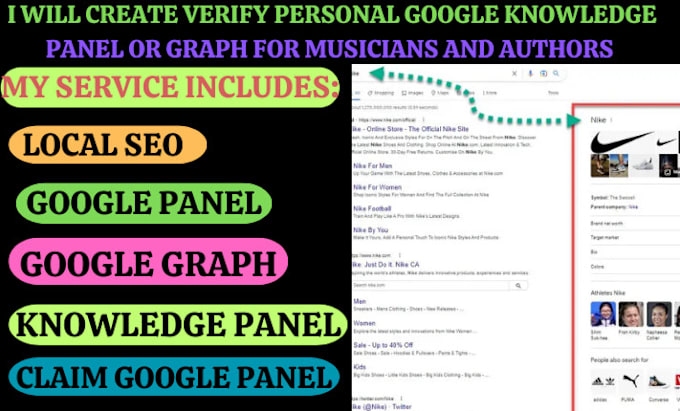 Gig Preview - Build a verified google knowledge panel or graph for personal, brand or company