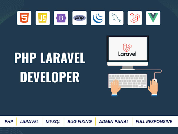 Gig Preview - Php expert laravel developer for custom software development