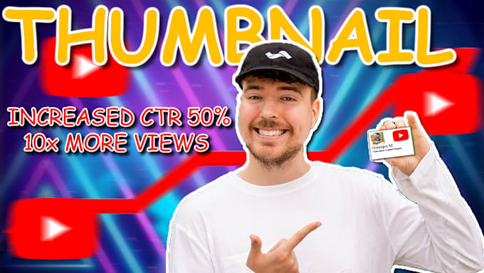 Gig Preview - Design view boosting thumbnail for youtube channel, 5x views