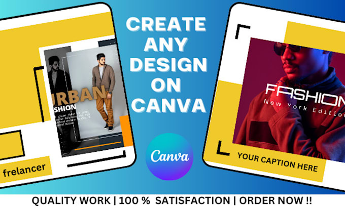 Gig Preview - Create canva templates for your social media post, canva editable design,flyers