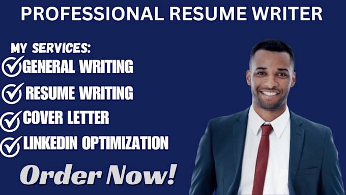 Gig Preview - Create a professional resume, cover letter, and optimize your linkedin profile