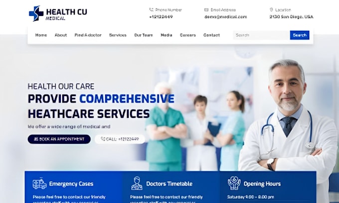 Gig Preview - Create healthcare staffing agency website, staffing agency, staffing website