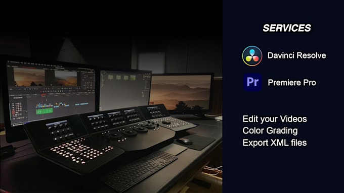 Gig Preview - Edit and color grade your videos with davinci resolve