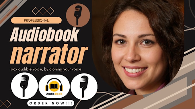 Gig Preview - Be your audiobook narrator, acx audible voice, by cloning your voice