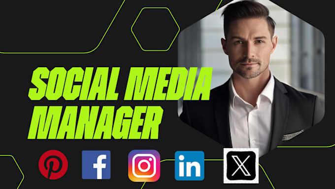 Gig Preview - Be your social media marketing manager and content creator