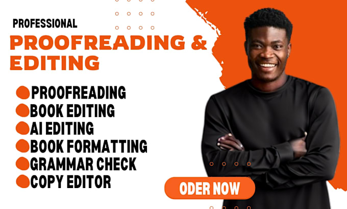 Gig Preview - Professionally proofread your book, line edit, book proofreading, book editor