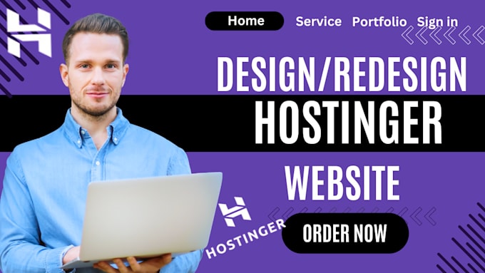 Gig Preview - Build hostinger website hostinger website design hostinger website redesign