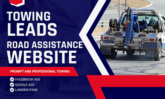 Gig Preview - Generate exclusive towing leads road service leads towing website