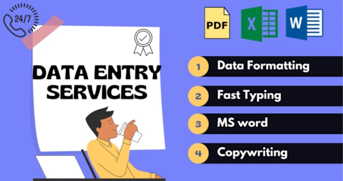 Gig Preview - Convert, input, edit, arrange your data