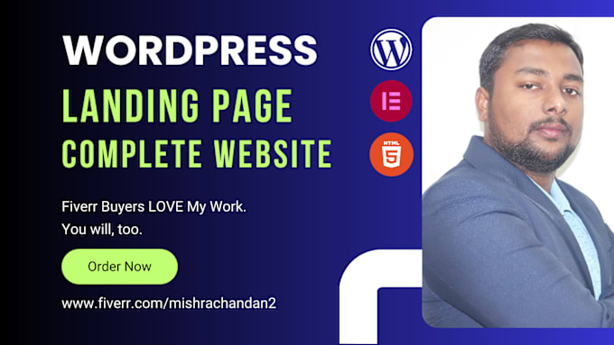 Bestseller - develop a responsive wordpress landing page