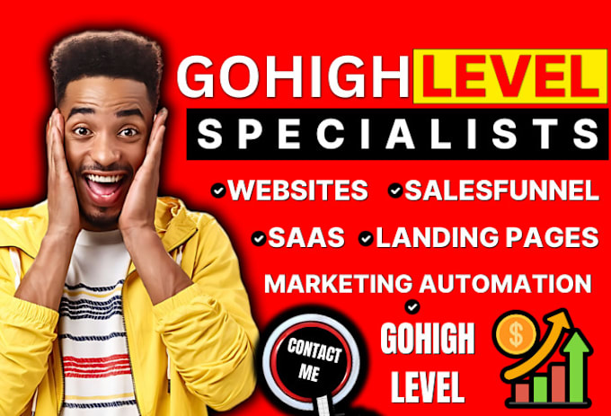 Gig Preview - Do top gohighlevel expert services for funnels,websites,CRM,marketing automation