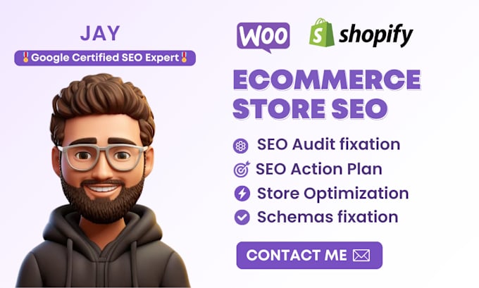 Gig Preview - Do ecommerce seo to rank your shopify or woocommerce store