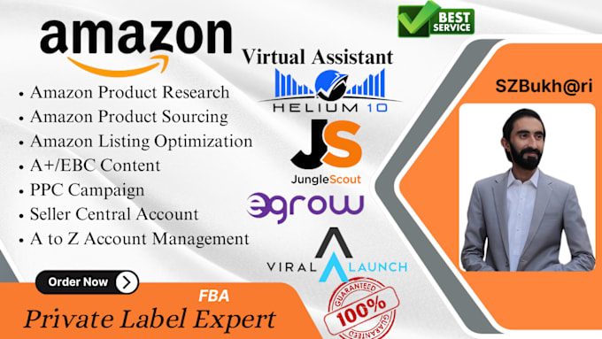 Gig Preview - Be your amazon fba virtual assistant and PPC expert for private label