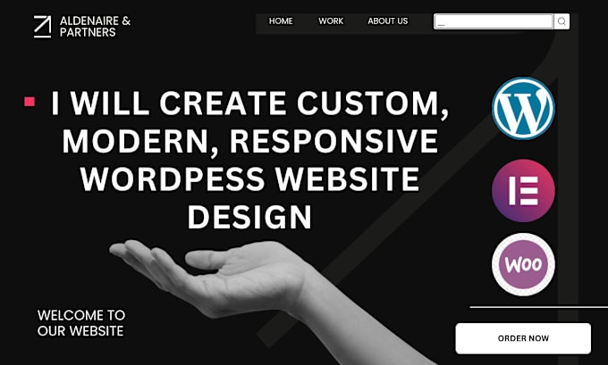 Gig Preview - Create custom, modern, responsive wordpess website design