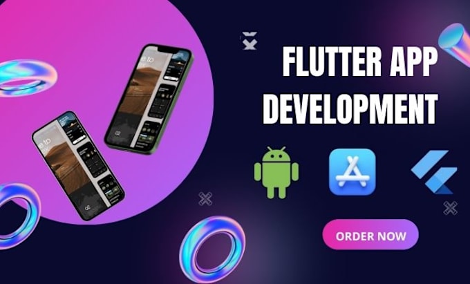 Gig Preview - Develop flutterflow for mobile app development android app fix flutter