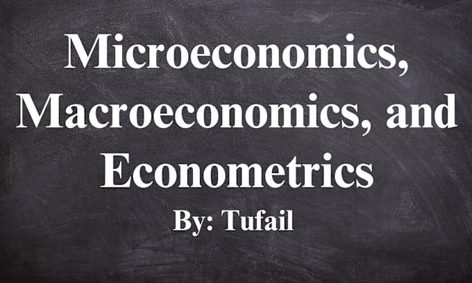 Gig Preview - Tutor you microeconomics, macroeconomics and econometric