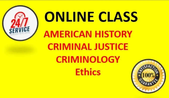 Gig Preview - Do criminal justice, american history, criminology classes