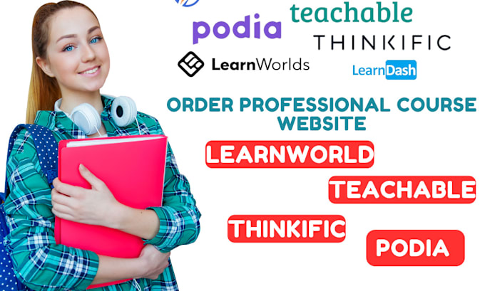 Bestseller - setup online course website in podia, kajabi, teachable, learnworld, thinkific