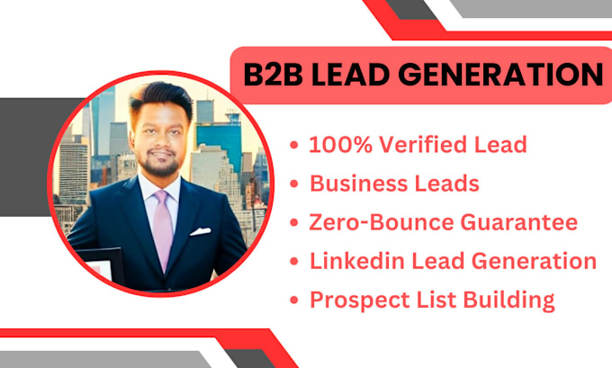 Gig Preview - Reliable b2b lead generation services to boost your sales