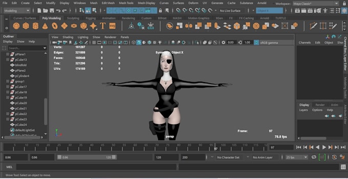 Gig Preview - Create 3d character in maya