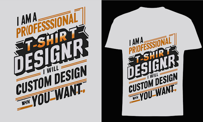 Gig Preview - Do eye catching trendy typography, custom illustration graphics t shirt