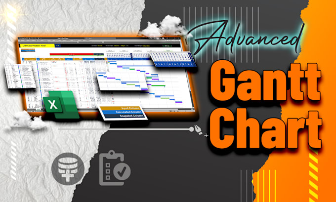 Gig Preview - Create a gantt chart and project management tool in excel