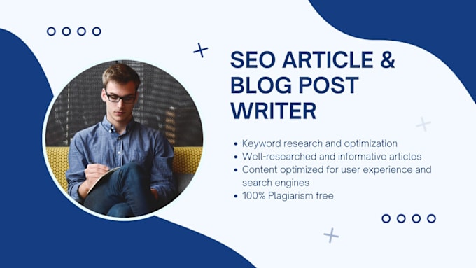 Gig Preview - Write engaging SEO articles and blog posts