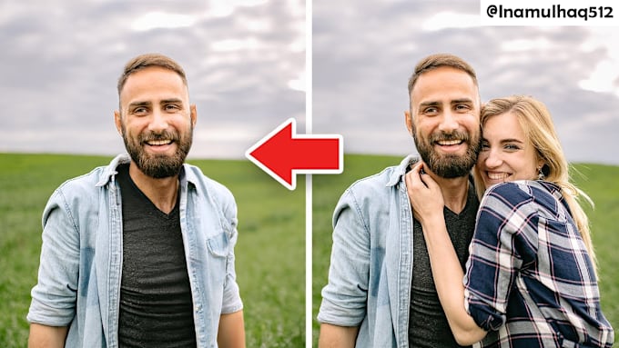 Gig Preview - Add, remove person, object, edit photo background in photoshop