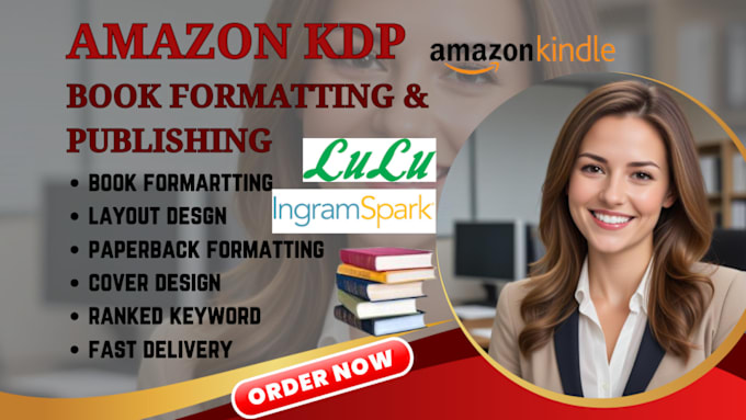 Gig Preview - Do amazon kdp book publishing, book formatting for amazon kdp