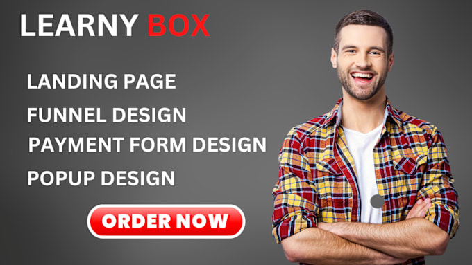 Gig Preview - Create a perfect funnel design and high converting landing page in learnybox