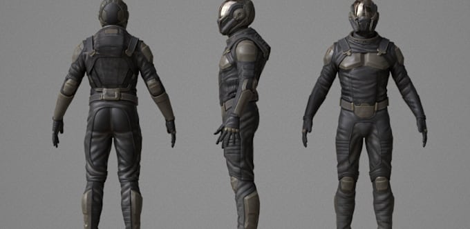 Gig Preview - Unreal engine, blender game character model helmet 3d sci robot cyberpunk cyborg