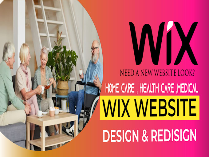 Gig Preview - Design medical home care healthcare hospital  wix website