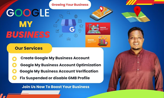 Gig Preview - Create or optimize your google my business profile and fix suspended gmb profile