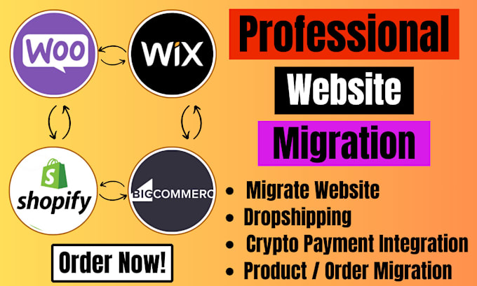 Gig Preview - Migrate to shopify wix to edit wordpress woocommerce copy clone website transfer